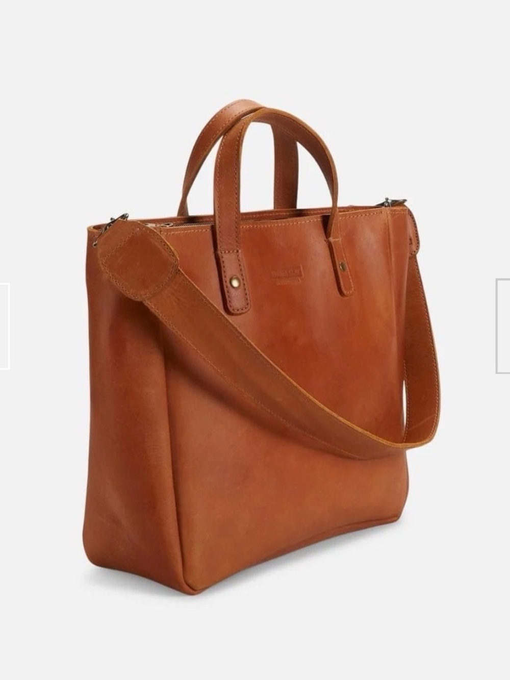 Parker Clay Merkato Small Full-Grain Leather Zip Tote